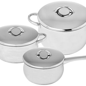 Conjunto de Cozinha Domus em Aço Inoxidável (3 Peças) - SILAMPOS