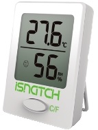 Termómetro Interno Digital c/ Sensor de Humidade TEMPY (Branco) - iSNATCH