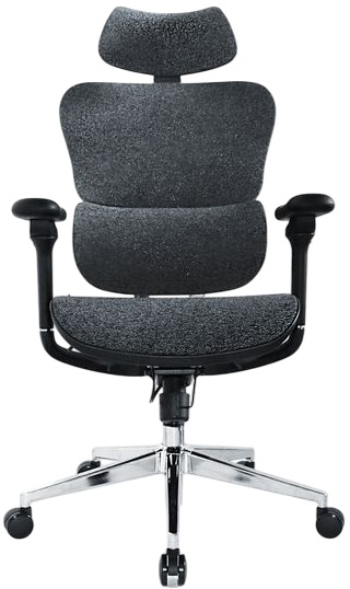 Cadeira de Escritório Ergonômica Premium c/ Apoio de Cabeça e Braços (Azul/Preto) - EQUIP