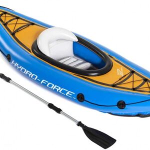 Caiaque Insufável Kayak Hydro-Force Cove Champion + Paddle c/ 1 Remo (275 x 81 cm) - BESTWAY