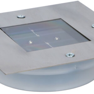 Luz Solar 2 LEDs Quadrado p/ Jardim (13 x 13cm) - GRUNDIG