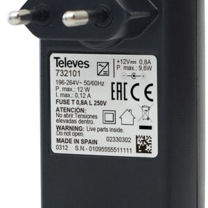 Fonte de Alimentação 12V 0,8A – TELEVES
