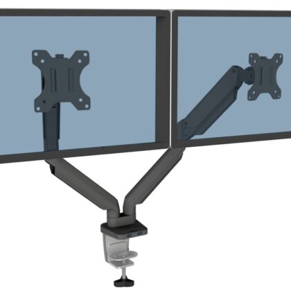 Suporte de Mesa Platinum Series p/ 2 Monitores até 40 (Preto) - FELLOWES