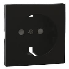 Centro Tomada SCHUKO c/ Obscurador Série LOGUS90 (Preto Mate) - EFAPEL