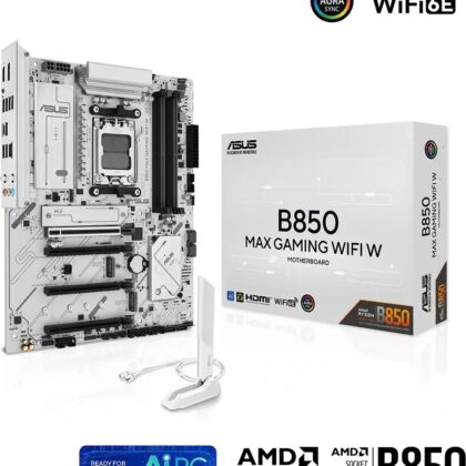 Motherboard ATX B850 Max Gaming WiFi White SktAM5 - ASUS