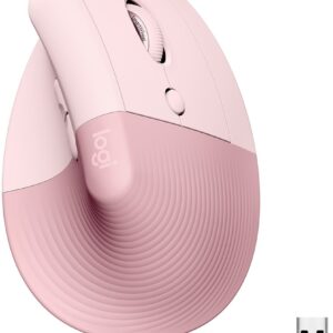 Rato Laser Lift Vertical Ergonomic Wireless/Bluetooth 4000DPI (Rosa) – LOGITECH