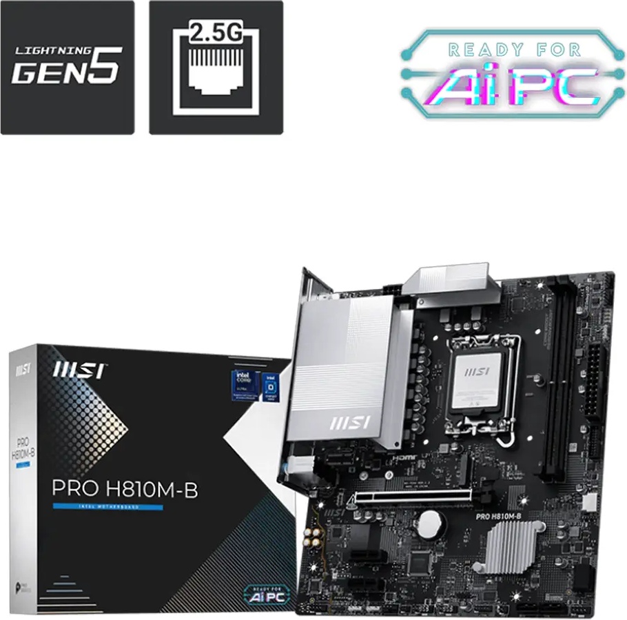 Motherboard Micro-ATX Pro H810M-B Skt1851 - MSI