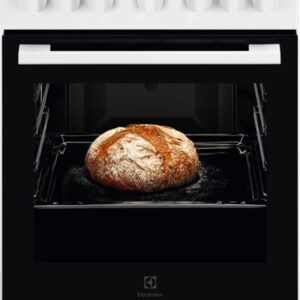 Fogão Eléctrico Vitrocerâmico 4 Zonas + Forno Elétrico 60L LKR500066W (Preto/Branco) - ELECTROLUX