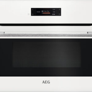 Forno de Encastre Compacto KMK721880W c/ Microondas Grill 42L 1000W (Branco) - AEG