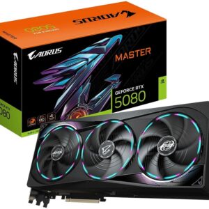Placa Gráfica GeForce RTX 5080 Aorus Master 16GB GDDR7 DLSS4 – GIGABYTE