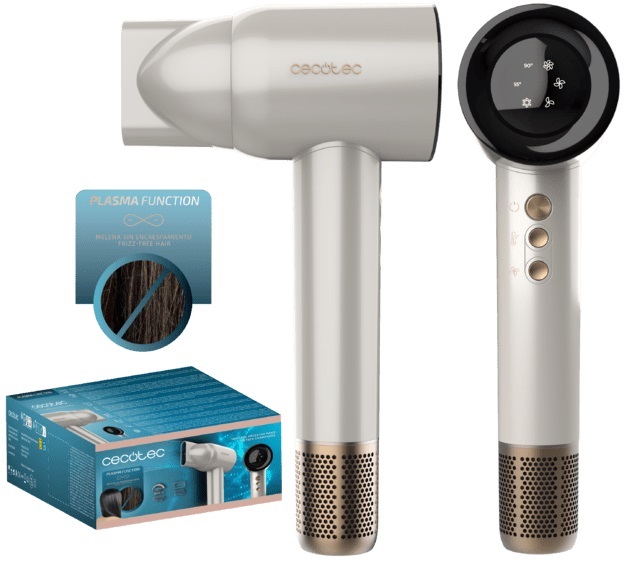 Secador de Cabelo IoniCare RockStar Nano IonTech (Champagne) - CECOTEC