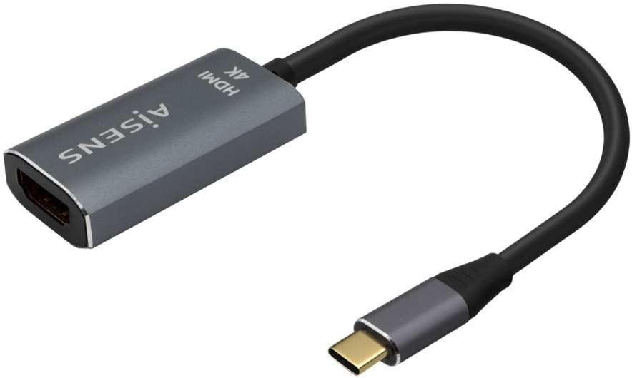 Conversor USB-C Macho - HDMI Fêmea (Cinza) - AISENS