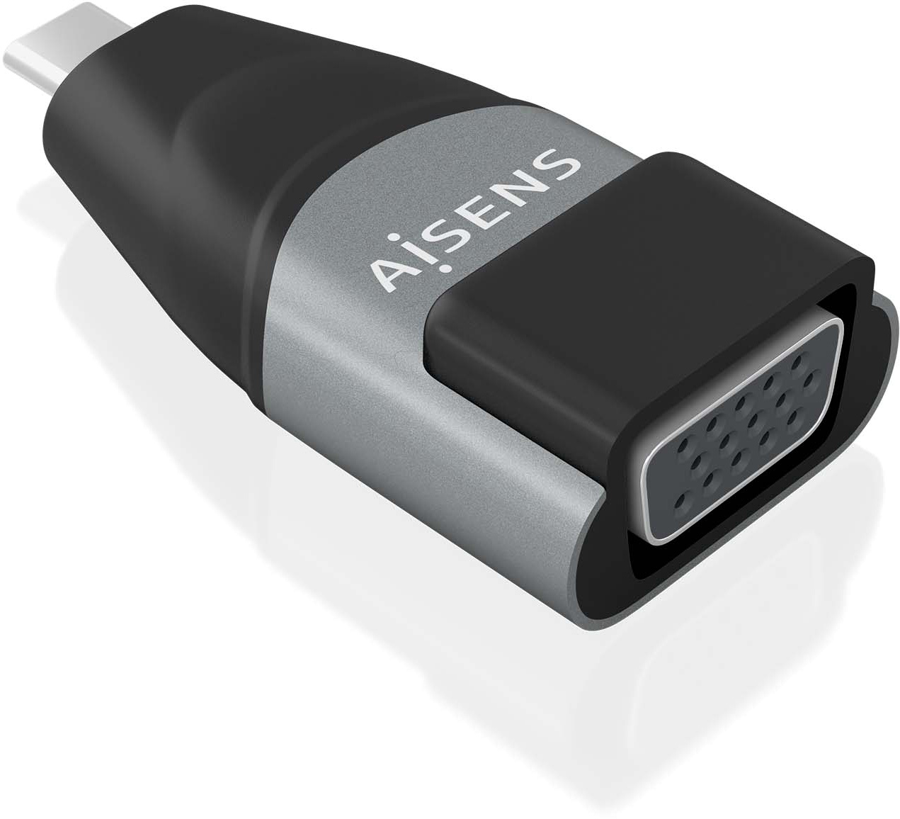 Conversor USB-C p/ VGA (Cinza) - AISENS