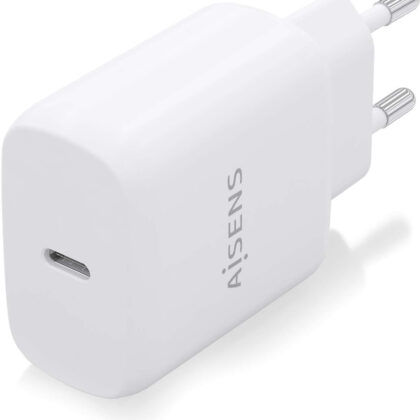 Carregador USB-C 25W PD3.0 (Branco) - AISENS