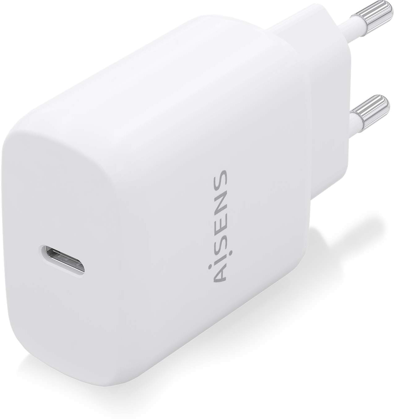 Carregador USB-C 25W PD3.0 (Branco) - AISENS