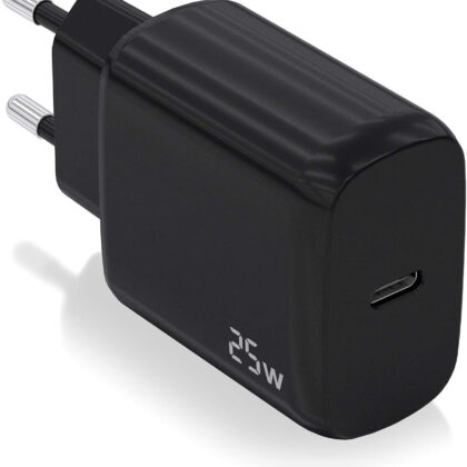 Carregador USB-C PD3.0 25W (Preto) - AISENS