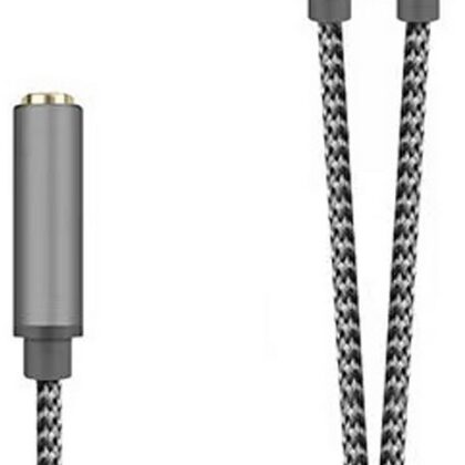 Adaptador Jack 3.5mm Mic / Fones (25cm) - AISENS