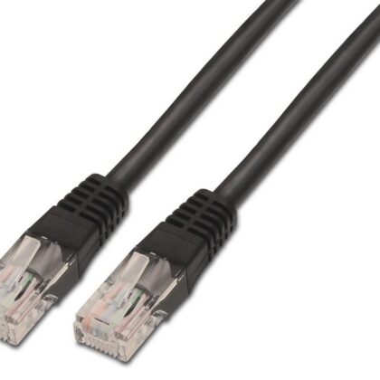 Cabo de Rede RJ45 Cat5e UTP Preto (50cm) - AISENS