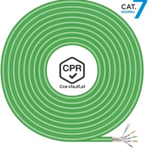 Bobine Cabo de Rede LSZH CPR Dca Cat.7 600 MHZ S/FTP AWG23 (500 mts) - AISENS
