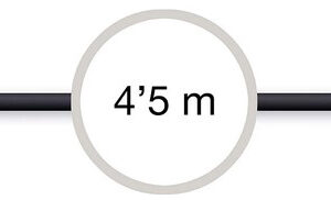 Cabo Áudio Jack 3,5mm Fêmea - Jack 3,5mm Macho 4,5m - FONESTAR