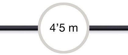 Cabo Áudio Jack 3,5mm Fêmea - Jack 3,5mm Macho 4,5m - FONESTAR