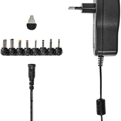 Adaptador/Transformador Universal 3 - 12V CC 18W (Preto) - NEDIS