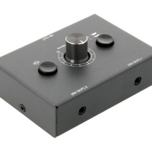 Seletor de Áudio 2 Canais c/ Controlo de Volume - NIMO