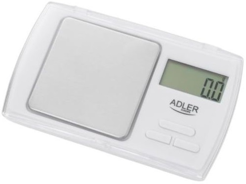 Balança de Cozinha 0,5Kg (Branco) - ADLER