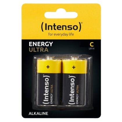 Pilhas Intenso Alcalina energy ultra CLR14 Pack-2 Unidades 1.5V 8000mAh