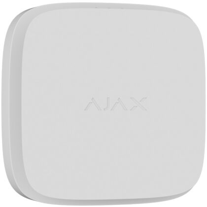 Detector de Fumo s/ Fios 868 MHz c/ Sensor de Temperatura e Sirene (Branco) - AJAX