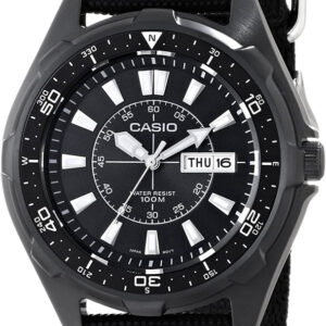 Relógio Analógico AMW-110-1A 45MM (Preto) - CASIO