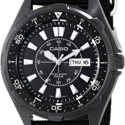 Relógio Analógico AMW-110-1A 45MM (Preto) - CASIO