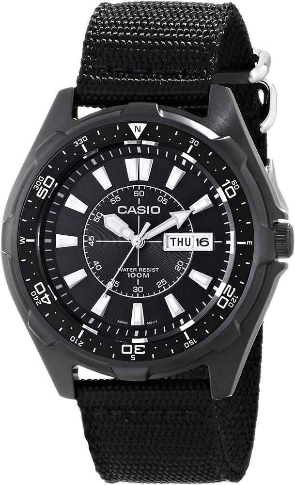 Relógio Analógico AMW-110-1A 45MM (Preto) - CASIO