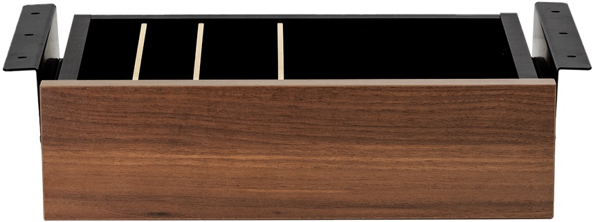Gaveta Artisan Preto/Madeira (42 x 11,5 x 27,8cm) - PHOENIX