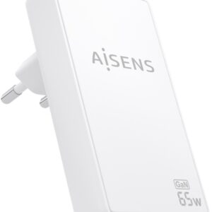 Carregador GaN 30W 2x USB-C PD3.0 QC4.0 (Branco) – AISENS