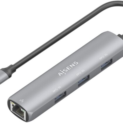 Hub USB-C 4-EM-1 (3x USB-A/RJ45) - AISENS