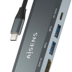 Dock USB-C (1xHDMI 1xRJ45 2xUSB 1xPD) – AISENS