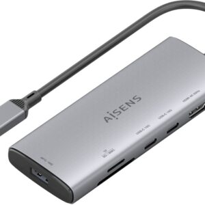 Hub USB-C 6-EM-1 (USB-A / HDMI / 2x USB-C / MicroSD / SD) - AISENS