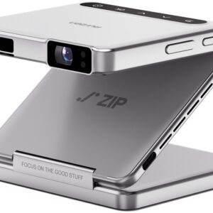 Mini Vídeo Projetor Portátil ZIP Tri-Fold 100 ANSI lumens HD 720p (Prateado) - AURZEN