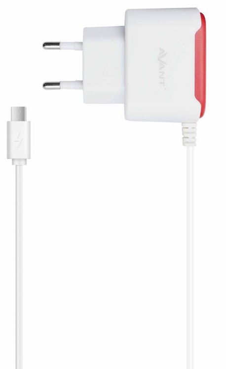 Carregador c/ Cabo Micro USB (Branco) - AVANTCONNECT