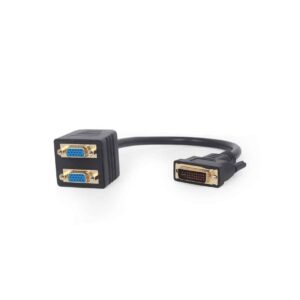 Adaptador Dvi-I Macho Para Dois VGA Femea