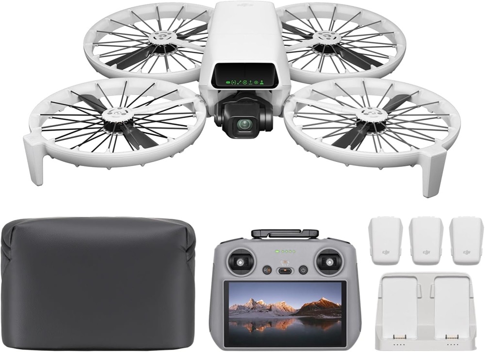 Drone Flip Fly More Combo RC 2 (Preto/Branco) - DJI