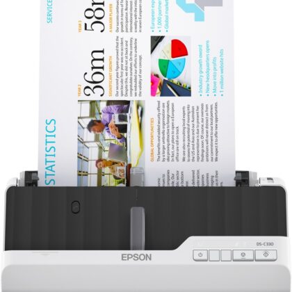 Scanner WorkForce DS-C330 (Preto/Branco) - EPSON