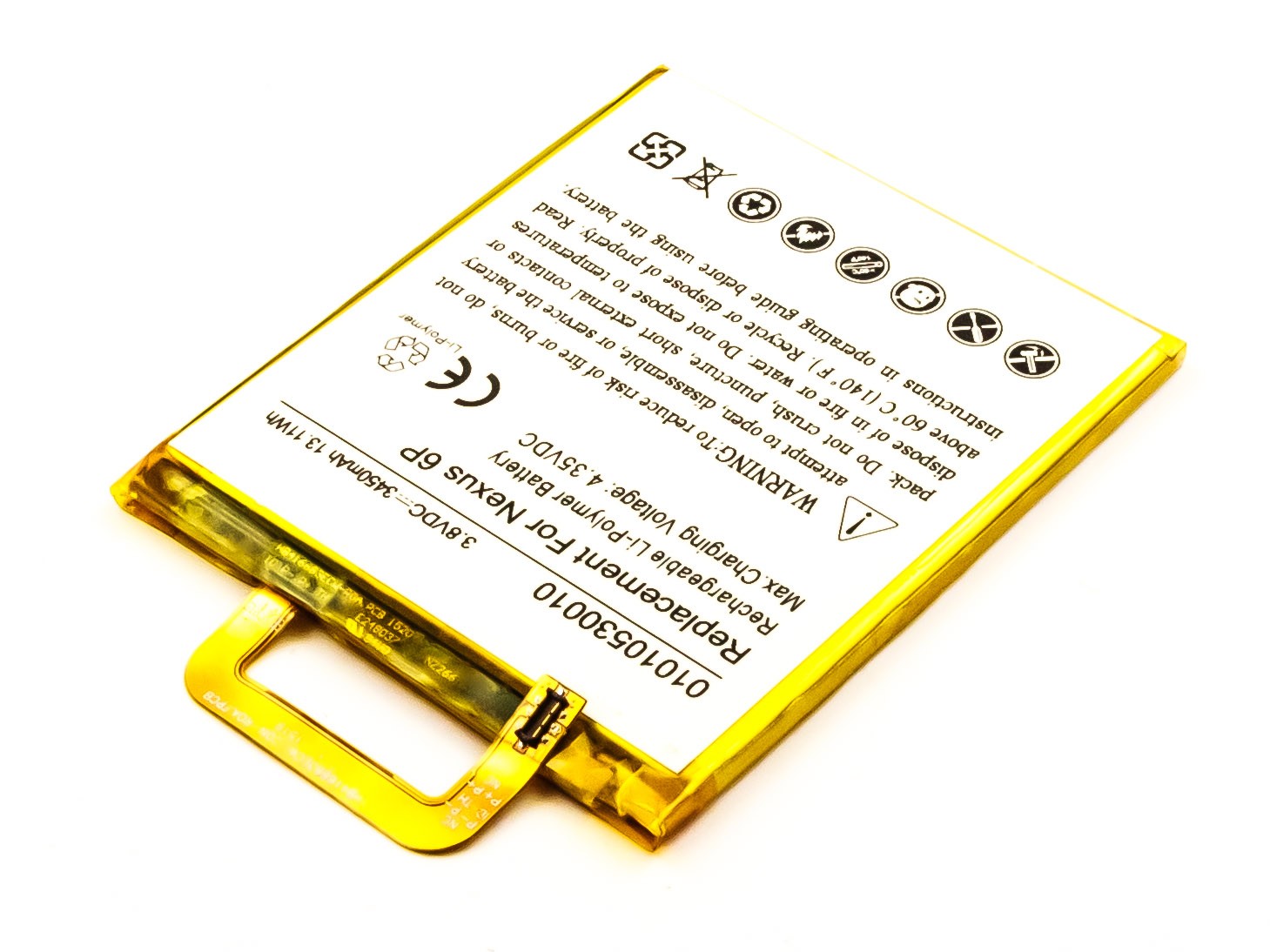 Bateria Compatível Nexus 6P Google (3450mAh)