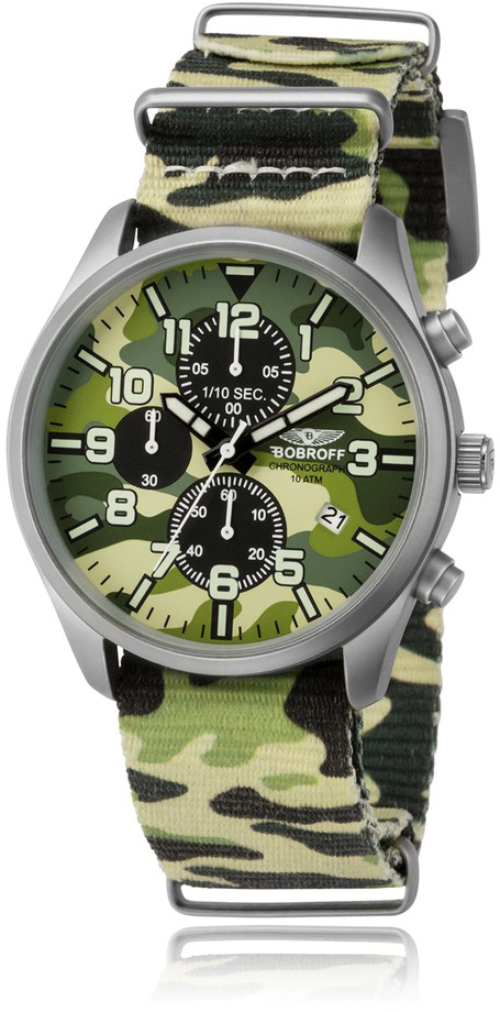 Relógio Analógico BF0020 42MM (Grafite) - BOBROFF