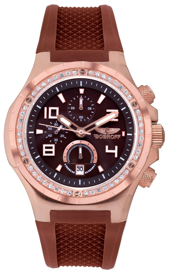 Relógio Analógico BF1002L65 44MM (Rose Gold) - BOBROFF