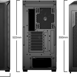 Caixa Extended-ATX Shadow Base 800 Tempered Glass (Preto) - BE QUIET!