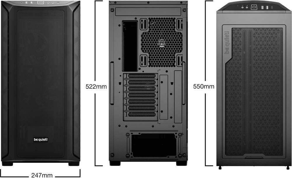 Caixa Extended-ATX Shadow Base 800 Tempered Glass (Preto) - BE QUIET!
