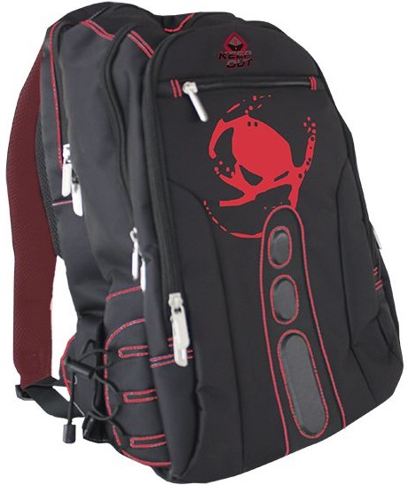 Mochila Gaming 15,6 (Vermelho/Preto) - KEEP OUT