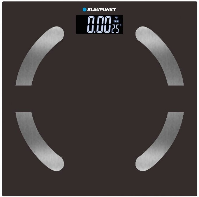Balança de WC Digital c/ Medidor de Massa Corporal (Preto) - BLAUPUNKT